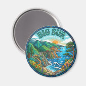 Aimant Big Sur États-Unis (Recto/Verso)