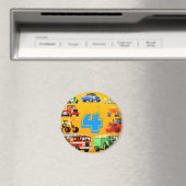Aimant Big Trucks 4e anniversaire (In Situ (Lave-vaisselle))