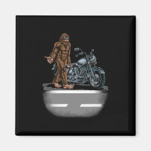 Aimant Bigfoot À Vélo Moto Essayant D'Atteindre Un