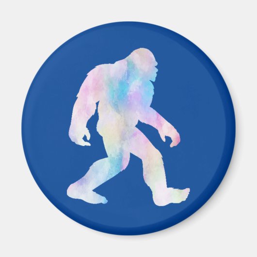 Aimant Bigfoot aquarelle (Devant)