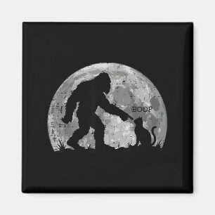 Aimant Bigfoot Boop Chat Lune Drôle Sasquatch Mème Hommes