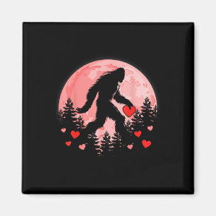 Aimant Bigfoot Coeur Valentines Jour Garçons Hommes Aimer