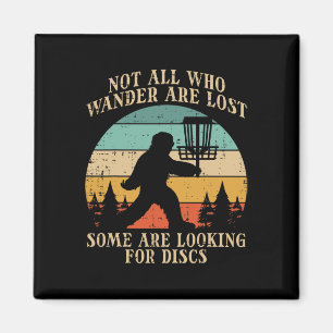 Aimant Bigfoot Disc Golf Pas Tous Qui Marchent Les Hommes