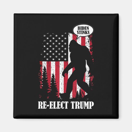 Aimant Bigfoot Dit Que Biden Stinks (Devant)