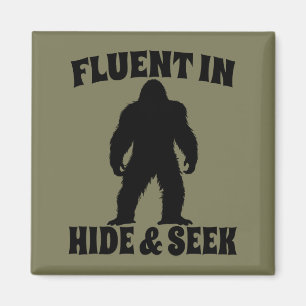 Aimant Bigfoot Drôle - Courant en Cache-Cache