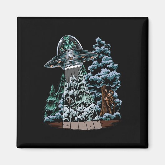 Aimant Bigfoot Hiding From Alien (Devant)