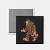 Aimant Bigfoot Jack-o'-lantern Fun Halloween Garçons Enfa (Recto/Verso)