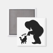 Aimant Bigfoot Joueuse Chat à Poils Longs Boop (Recto/Verso)