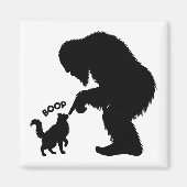 Aimant Bigfoot Joueuse Chat à Poils Longs Boop (Devant)