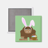 Aimant Bigfoot Pâques mignon (Recto/Verso)