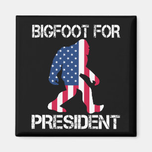Aimant Bigfoot pour président drôle Bigfoot
