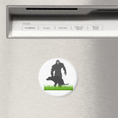 Aimant Bigfoot promenant son chien (In Situ (Lave-vaisselle))