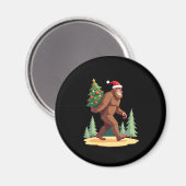 Aimant Bigfoot sapin de Noël Santa Hat (Recto/Verso)