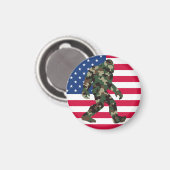Aimant Bigfoot Sasquatch Camouflage (Recto/Verso)