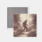 Aimant Bigfoot Vintage Illustration Folklore (Recto/Verso)