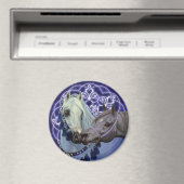 Aimant Bijoux du désert Chevaux arabes autour de l'aimant (In Situ (Lave-vaisselle))