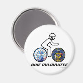 Aimant Bike Milwaukee (Recto/Verso)
