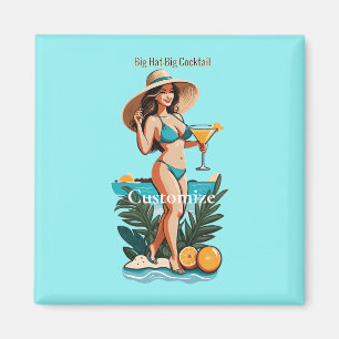 Aimant Bikini Babe Big Casquette - Big Cocktail Thunder_C