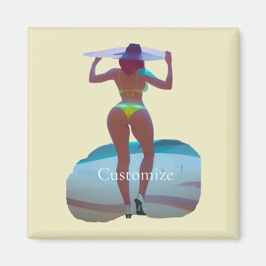 Aimant Bikini Booty Beach Girl Thunder_Cove (Devant)