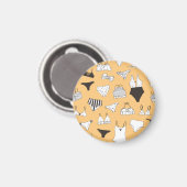 Aimant Bikini tropical : Motif d'été à main (Recto/Verso)