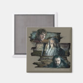 Aimant BILBO BAGGINS™, Gandalf, THORIN OAKENSHIELD™ (Recto/Verso)
