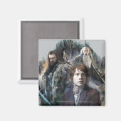 Aimant BILBO BAGGINS™, THORIN OAKENSHIELD™ & Gandalf (Recto/Verso)