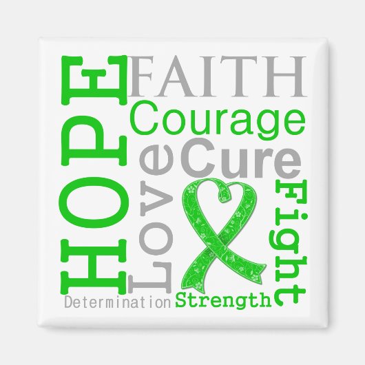 Aimant Bile Duct Cancer Hope Faith Motto (Devant)