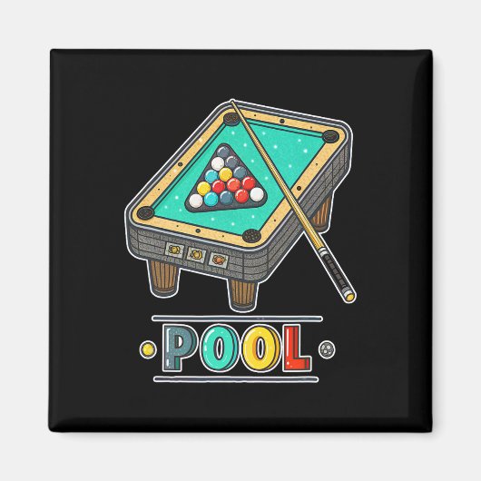 Aimant Billard amusant Billard de billard jeu Thème (Devant)