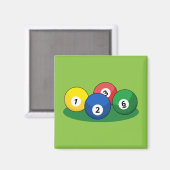 Aimant Billard Billard Ballons de billard (Recto/Verso)