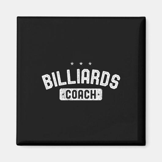 Aimant Billard Coach Vintage Billard (Devant)