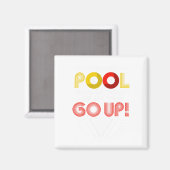 Aimant Billard de joueurs de piscine amusant (Recto/Verso)