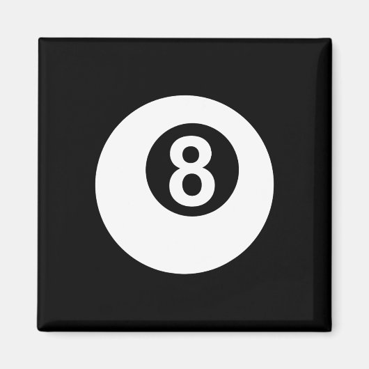 Aimant Billard de piscine 8 Ll (Devant)