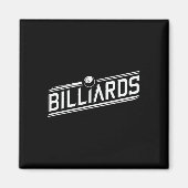 Aimant "billard" - Design élégant (Devant)
