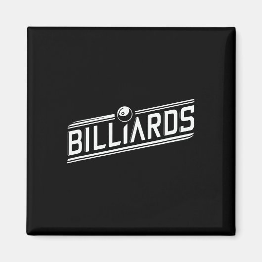 Aimant "billard" - Design élégant (Devant)