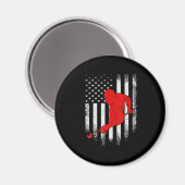 Aimant Billard Lover | American Flag Billiards Gift (Recto/Verso)