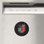 Aimant Billard Lover | American Flag Billiards Gift (In Situ (Lave-vaisselle))