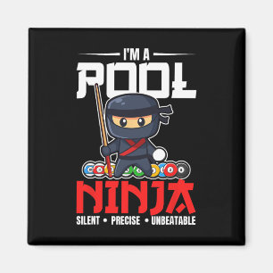 Aimant Billard Piscine Ninja 8 Ball Drôle Hommes Garçons