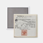 Aimant Billet de vente, 1759 (Recto/Verso)