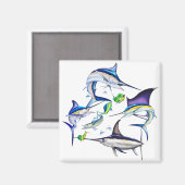 Aimant Billfish de l'Atlantique (Recto/Verso)