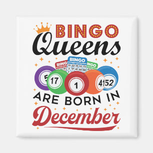 Aimant Bingo Anniversaire Bingo Les reines sont nées en d