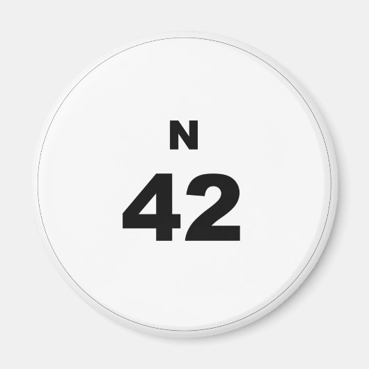 Aimant Bingo Ball N (Devant)