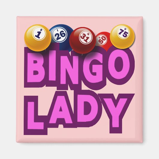 AIMANT BINGO LADY (Devant)