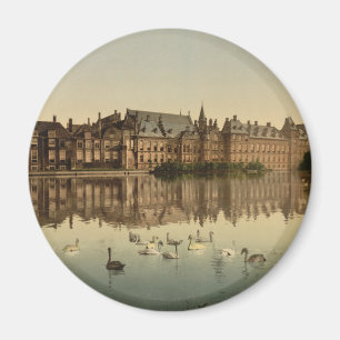 Aimant Binnenhof à travers le Hofvijver, la Haye