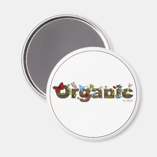 Aimant bio mignon. Pensez Vert ! (Recto/Verso)