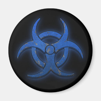 Aimant Biodanger bleu