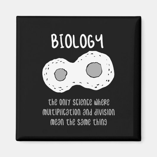 Aimant Biologie - Biologie Le seul cadeau scientifique (Devant)