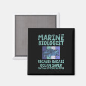 Aimant Biologiste marin Biologie marine (Recto/Verso)