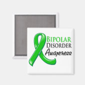 Aimant Bipolar Disorder Awareness Ribbon (Recto/Verso)