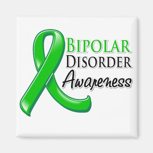 Aimant Bipolar Disorder Awareness Ribbon (Devant)