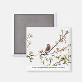 Aimant Bird Singer une chanson joyeuse (Recto/Verso)